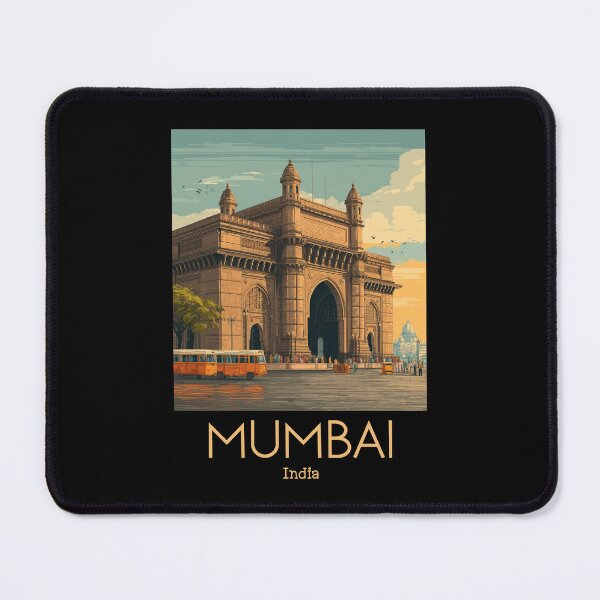 Item preview, A Vintage Illustration of Mumbai - India designed and sold by GoodOldVintage.
