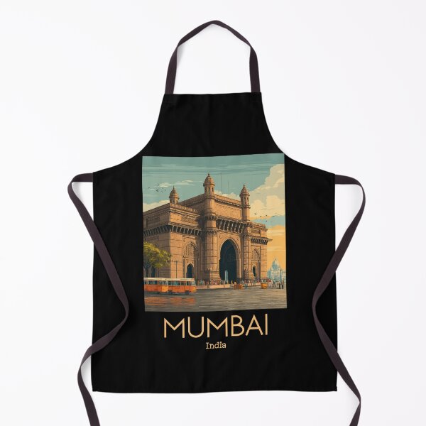 Item preview, A Vintage Illustration of Mumbai - India designed and sold by GoodOldVintage.