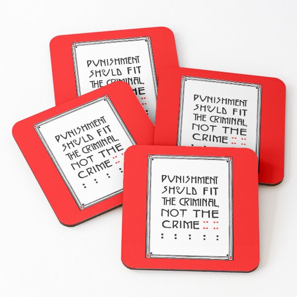 Item preview, Elbert Hubbard Roycroft Motto Punishment Fit The Criminal designed and sold by Pixelchicken.