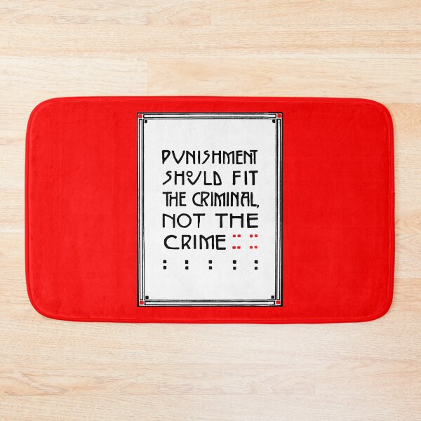 Item preview, Elbert Hubbard Roycroft Motto Punishment Fit The Criminal designed and sold by Pixelchicken.