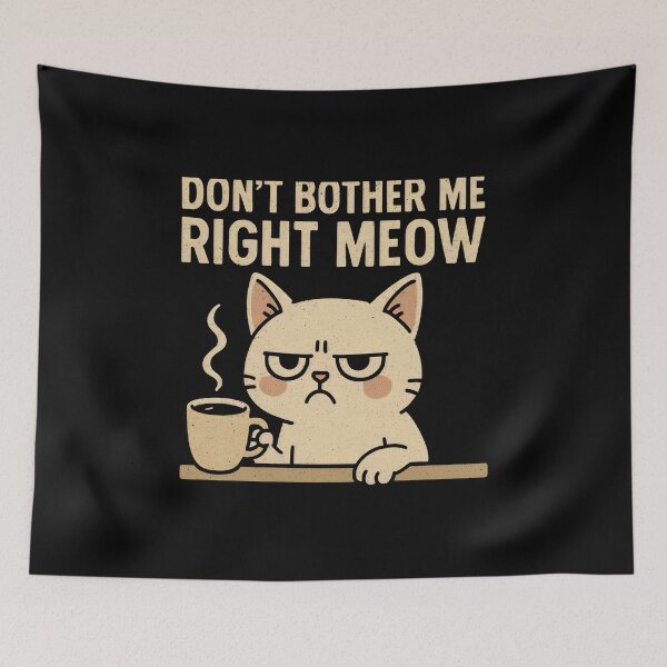 Item preview, Don't Bother Me Right Meow  designed and sold by DemureArtsy.