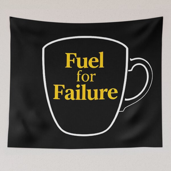 Item preview, Fuel for Failure – Bold Minimalist Coffee Cup Design designed and sold by BrushRushX.
