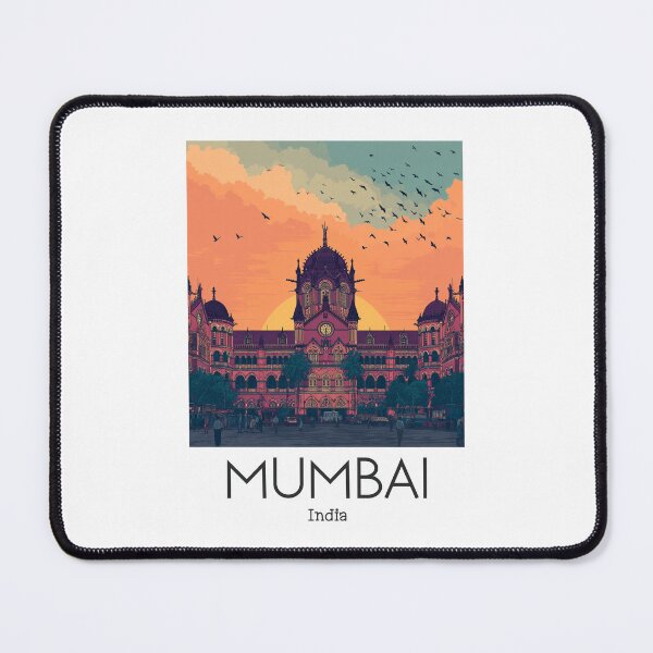 Item preview, A Vintage Illustration of Mumbai - India designed and sold by GoodOldVintage.