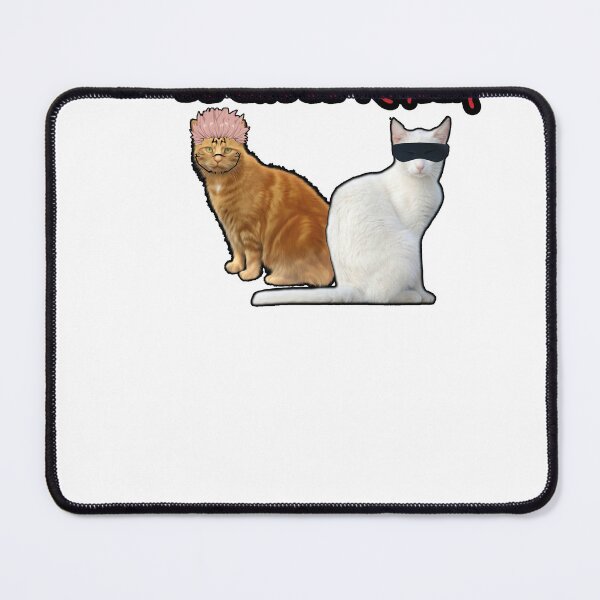 Item preview, Gojo Sukuna Inspired Cat Print Jujutsu Kaisen Inspired Ju-cat-su Kaisen Smaller Print: Cursed Cats of Infinity and Malevolence designed and sold by slippyjx.