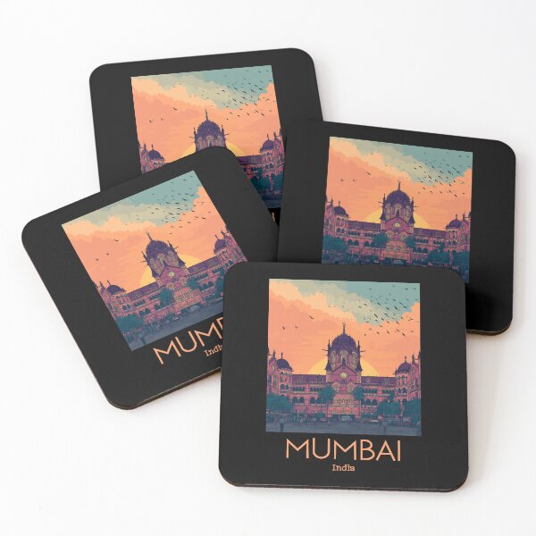 Item preview, A Vintage Illustration of Mumbai - India designed and sold by GoodOldVintage.