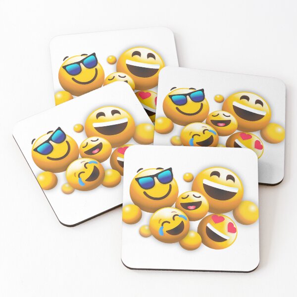 Aperçu de l'œuvre Groupe d'émojis rieurs et joyeux créée et vendue par Jdawnink.