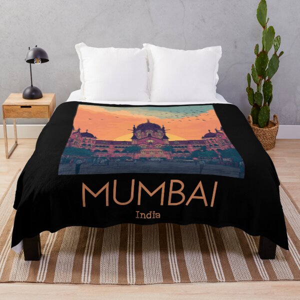 Item preview, A Vintage Illustration of Mumbai - India designed and sold by GoodOldVintage.