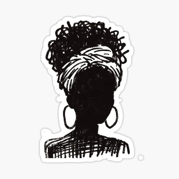 Item preview, Curly Head Silhouette designed and sold by BrunNoir.