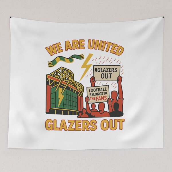 Item preview, Glazers Out Protest Manchester United Fan Art Design designed and sold by LegendLab.