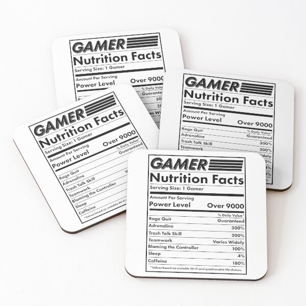 Item preview, Gamer Life Nutrition Panel – Gamer Mode On designed and sold by MKDSN.