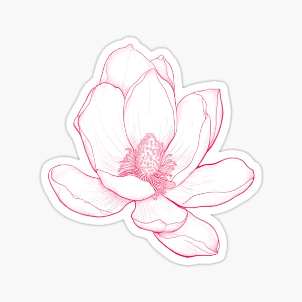 Item preview, Magnolia Flower - Dark Pink designed and sold by AFischDesigns.