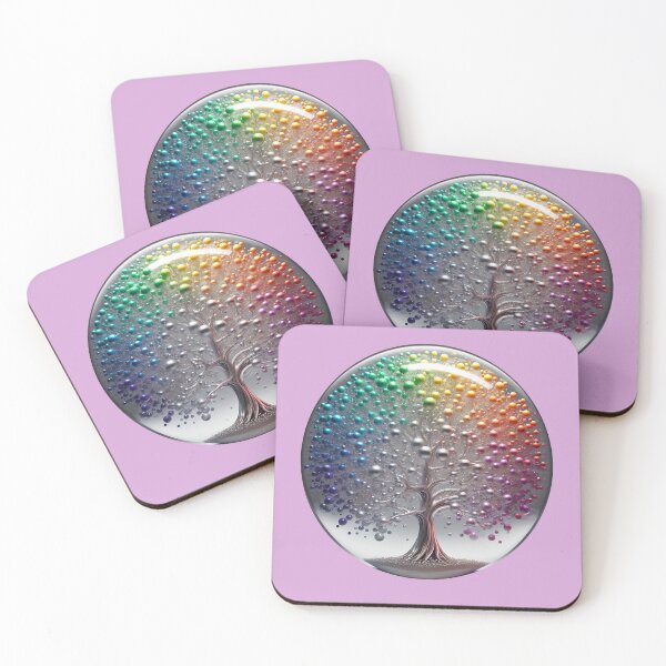 Item preview, Vibrant Silver PRIDE sphere Tree designed and sold by Lahila Designs.