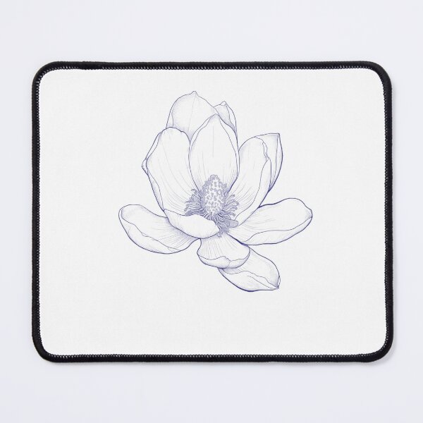 Item preview, Magnolia Flower - Dark Blue designed and sold by AFischDesigns.