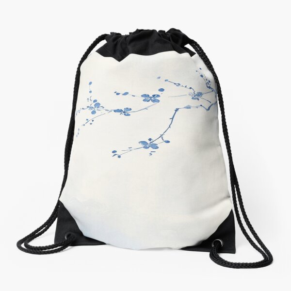 Item preview, Surreal white landscape and blue rose branch designed and sold by saly55887.