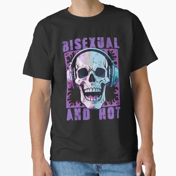 Aperçu de l'œuvre T-shirt bisexuel et sexy, cadeau de couple bi, t-shirt drapeau bisexuel, t-shirt fierté LGBT, tenue de fierté bisexuelle créée et vendue par Soul  ArtLove.