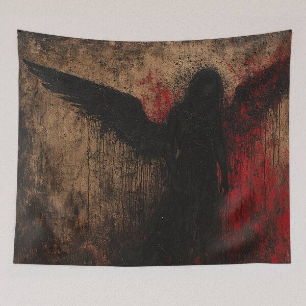Item preview, Dark Goth Angel Art designed and sold by TheDarkWardrobe.