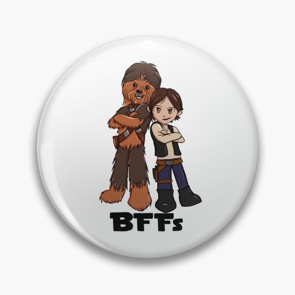 Artikelvorschau, Chewbacca und Han Solo – beste Freunde entworfen und verkauft von LumaJo Art.