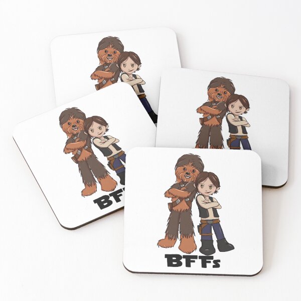 Item preview, Chewbacca and Han Solo BFFs designed and sold by LumaJo Art.