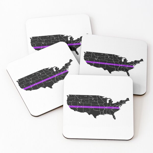 Item preview, Continental United States Thin Purple Line designed and sold by PhilbonianDezin.