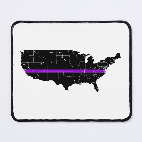 Item preview, Continental United States Thin Purple Line designed and sold by PhilbonianDezin.