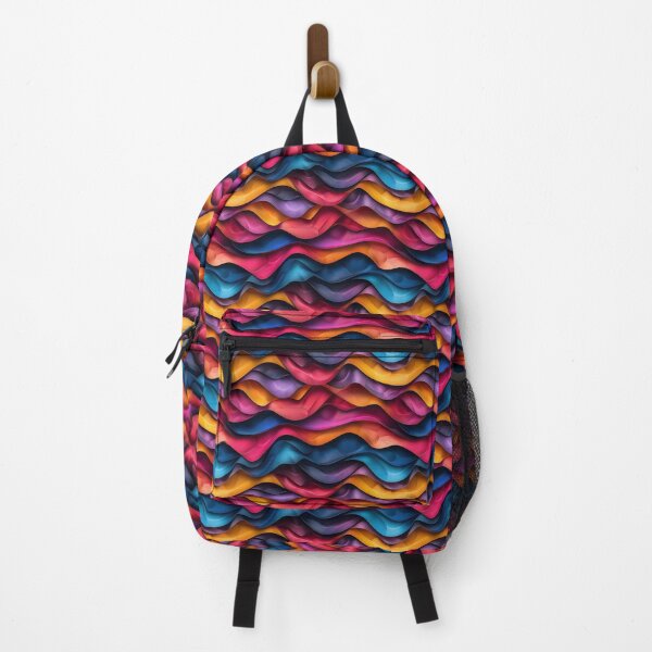Item preview, Vibrant Abstract Multi-Colored Wavy Layers designed and sold by NTGUILTY.