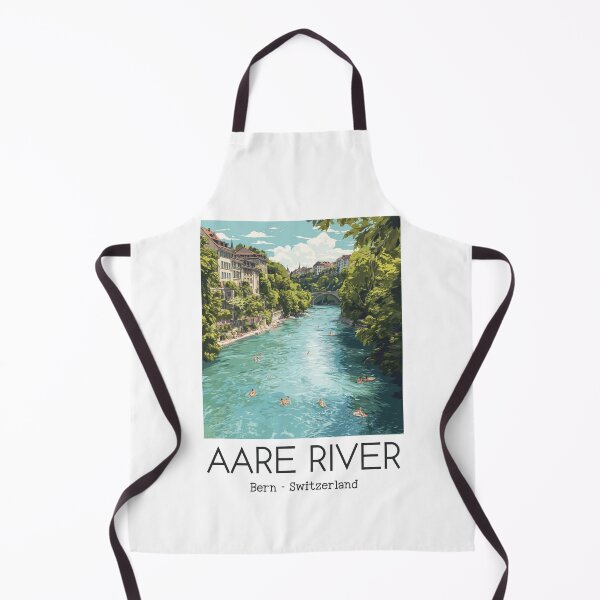 Item preview, A Vintage Illustration of Aare River - Bern - Switzerland  designed and sold by GoodOldVintage.