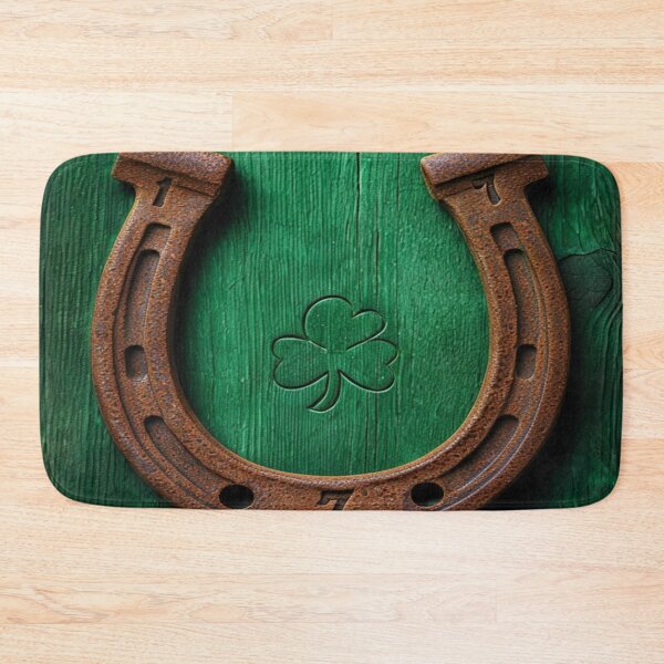 Item preview, Old horseshoe with green background designed and sold by saly55887.