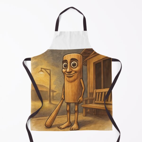 Item preview, Tung Tung Tung Sahur – Absurd Brainrot Watercolor Character designed and sold by EmeraldeaArt.