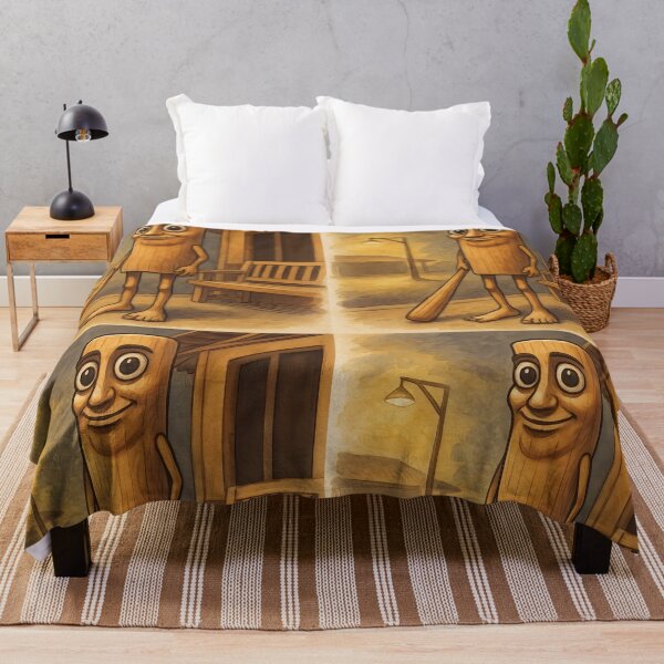 Item preview, Tung Tung Tung Sahur – Absurd Brainrot Watercolor Character designed and sold by EmeraldeaArt.