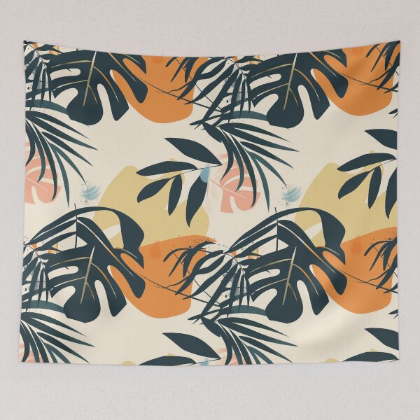 Item preview, tropical pattern earth colors designed and sold by Oldvan08.
