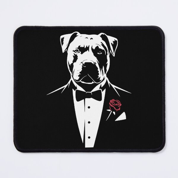 Item preview, Dogfather Style Pitbull Silhouette designed and sold by MaxOutDesign.