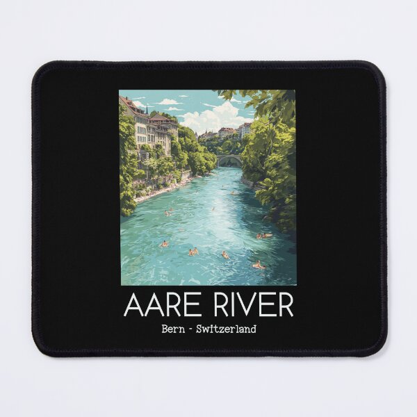 Item preview, A Vintage Illustration of Aare River - Bern - Switzerland  designed and sold by GoodOldVintage.