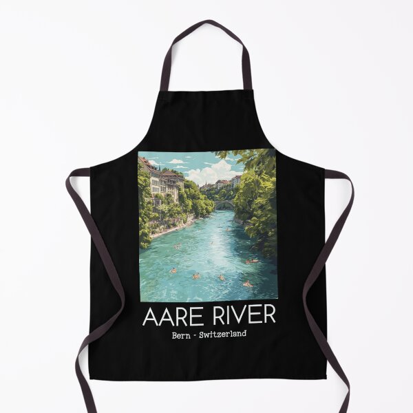 Item preview, A Vintage Illustration of Aare River - Bern - Switzerland  designed and sold by GoodOldVintage.