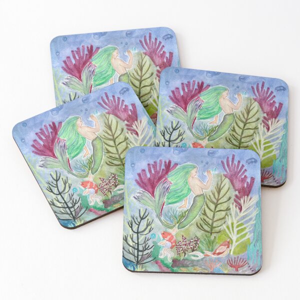 Item preview, Mermaid art hand painted designed and sold by RosaLL.