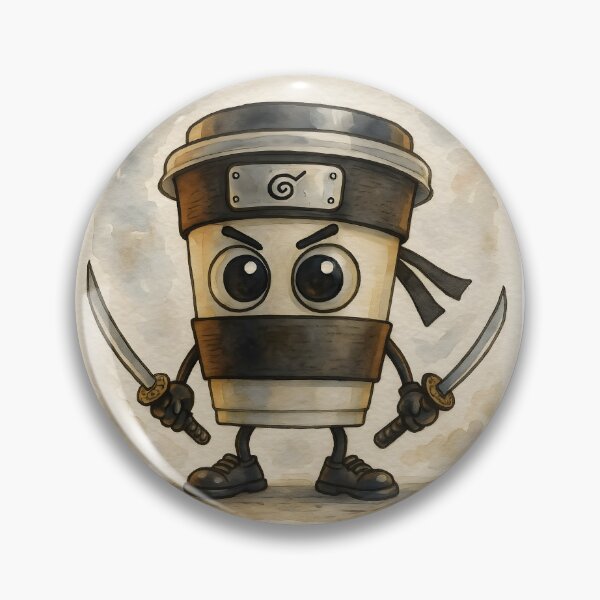 Item preview, Cappuccino Assassino – Aquarelle Brainrot Meme Art designed and sold by EmeraldeaArt.