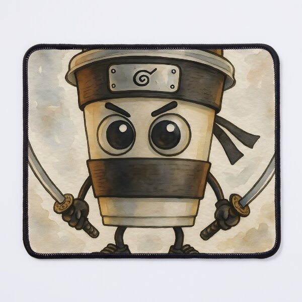 Item preview, Cappuccino Assassino – Aquarelle Brainrot Meme Art designed and sold by EmeraldeaArt.