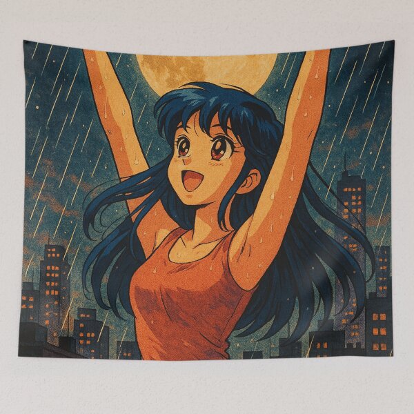Item preview, Happiness in the Night Rain designed and sold by JonelleTshirts.