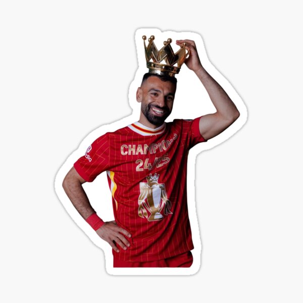 Aperçu de l'œuvre Mo Salah couronné - Liverpool créée et vendue par MadeinAugust13.