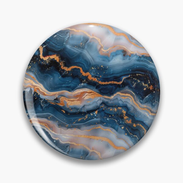 Item preview, Luxurious Blue and Gold Abstract Marble Texture designed and sold by NTGUILTY.