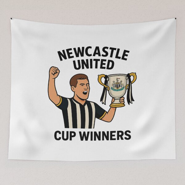 Item preview, Newcastle United Carabao Cup Winners 2025 Illustration designed and sold by LegendLab.