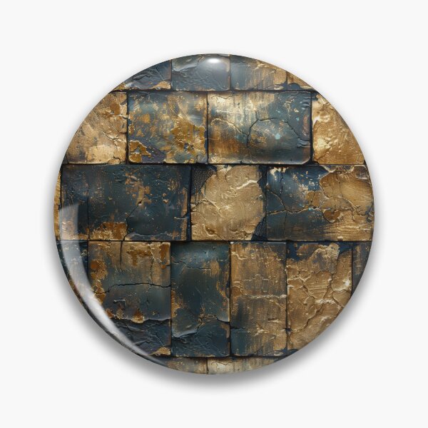 Item preview, Distressed Black and Gold Metallic Brick Wall designed and sold by NTGUILTY.