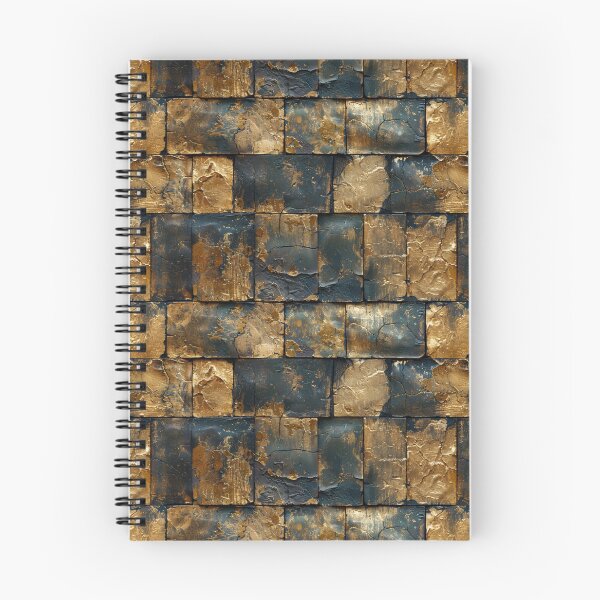 Item preview, Distressed Black and Gold Metallic Brick Wall designed and sold by NTGUILTY.