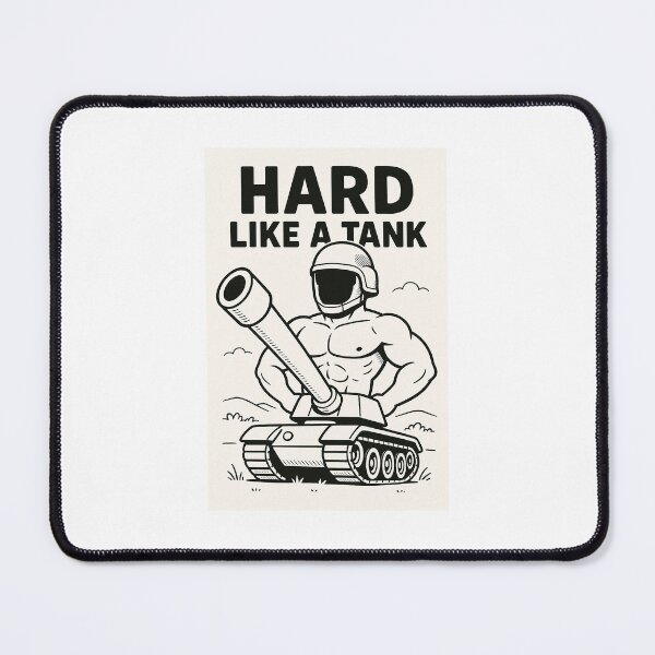 Item preview, Hard Like A Tank - Funny Military Machine Turret Buff Guy Strong USA America Patriotic Humor Tough Man designed and sold by pngrktes-art.
