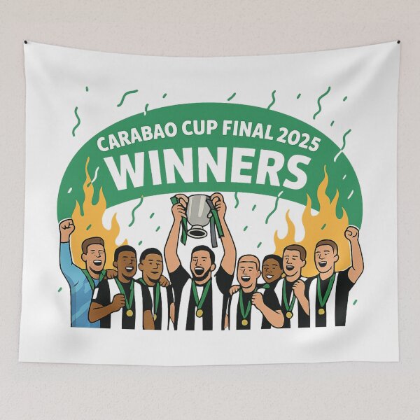 Item preview, Newcastle United Carabao Cup Winners 2025 Cartoon designed and sold by LegendLab.