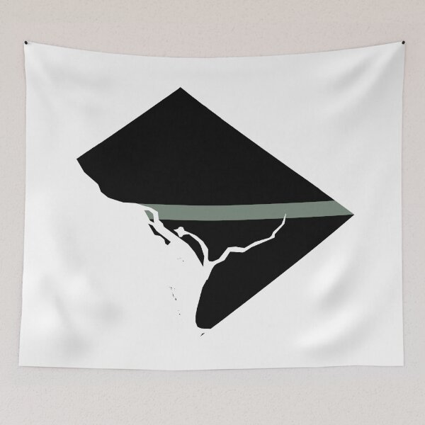 Item preview, Washington DC Thin Silver Line designed and sold by PhilbonianDezin.
