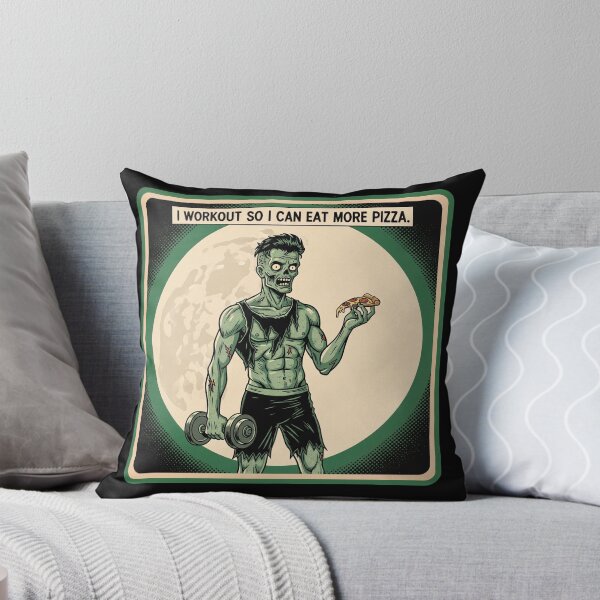 Item preview, I workout so I can eat more pizza designed and sold by Spaceball85.