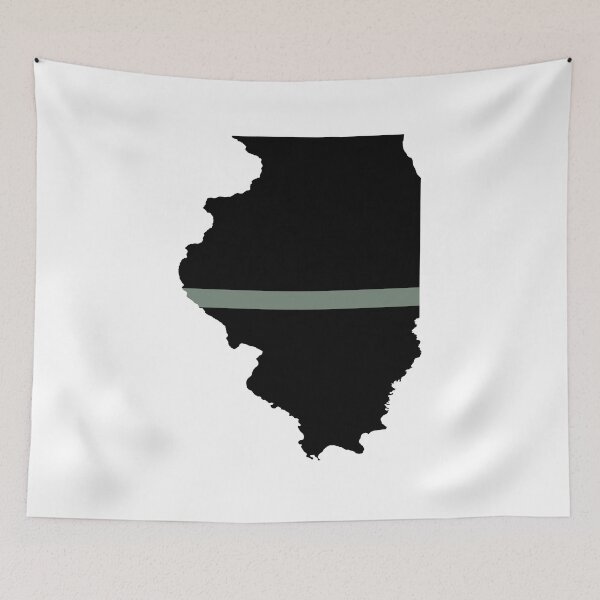 Item preview, Illinois Thin Silver Line designed and sold by PhilbonianDezin.