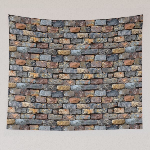 Item preview, Weathered Multi-Colored Stone Wall Texture designed and sold by NTGUILTY.