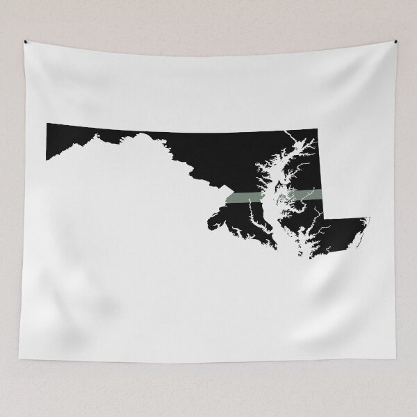 Item preview, Maryland Thin Silver Line designed and sold by PhilbonianDezin.