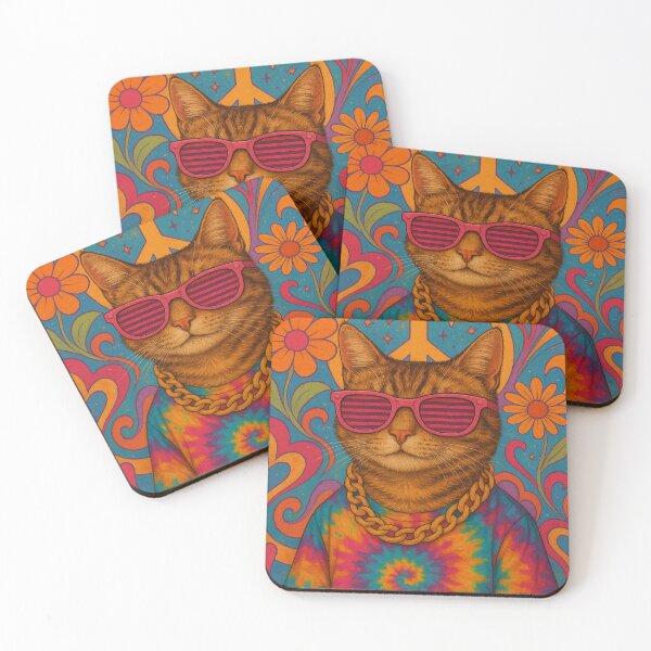 Item preview, Hippie cat designed and sold by Oldvan08.